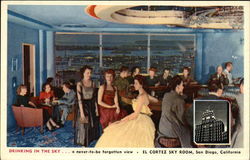 El Cortez Hotel - Sky Room Postcard