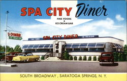 Spa City Diner Postcard