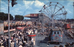 Partial View of Midway of the York Interstate Fair Pennsylvania Postcard Postcard