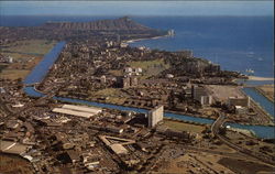 Aerial View of Waikiki Postcard