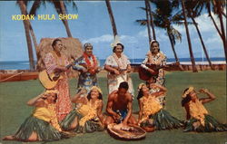 Performers of the Kodak Hula Show Postcard