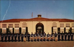 Marine Drum and Bugle Corps at Marine Corps Recruit Depot Postcard