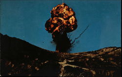 Simulated nuclear explosion Fort Ord, CA Postcard Postcard