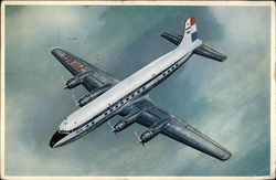 KLM - Douglas DC 6 B Aircraft Postcard Postcard