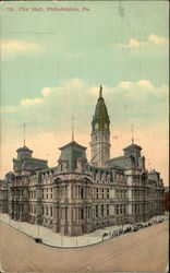 Street View of City Hall Postcard