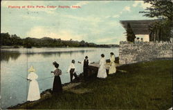 Fishing at Ellis Park Postcard