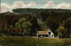 Depot at Foot of the Uncanoonec Mountains Postcard