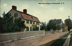 Street View of Old Salter House Postcard