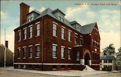 Farragut School on High Street Portsmouth, NH Postcard Postcard