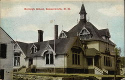 Street View of Burleigh School Somersworth, NH Postcard Postcard