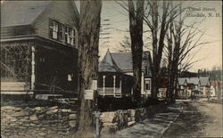 Residential View along Canal Street Hinsdale, NH Postcard Postcard