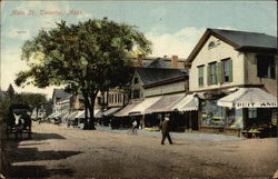 View of Main Street Taunton, MA Postcard Postcard