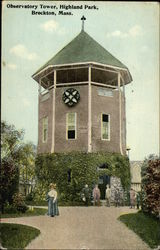 Observatory Tower at Highland Park Brockton, MA Postcard Postcard