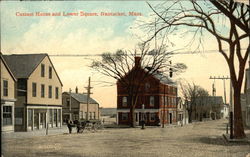 Custom House and Lower Square Nantucket, MA Postcard Postcard