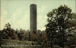 The Stand Pipe, Mansfield Water Works Massachusetts Postcard Postcard