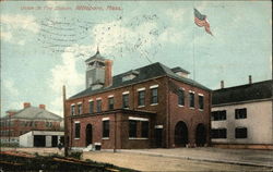 Union Street Fire Station Attleboro, MA Postcard Postcard