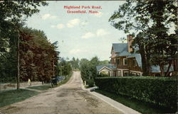 Highland Park Road Postcard