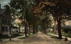 Residential View of Franklin Street from Church Street Postcard