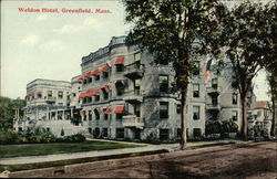 Street View of Weldon Hotel Postcard