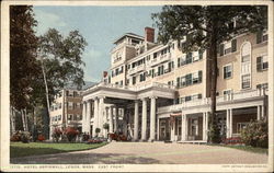 Hotel Aspinwall, East Front Lenox, MA Postcard Postcard