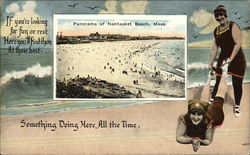 Panorama of Natasket Beach Postcard