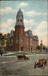 Street View of City Hall Postcard