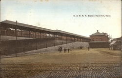 B & MRR Station Postcard