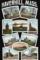 Greetings from Haverhill Massachusetts Postcard Postcard