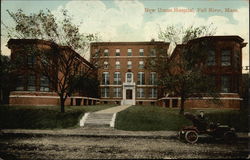 Street View of New Union Hospital Fall River, MA Postcard Postcard