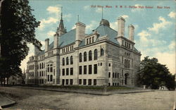 B. M. C. Durfee High School - Rear View Postcard