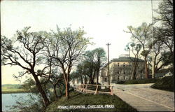 Naval Hospital Chelsea, MA Postcard Postcard