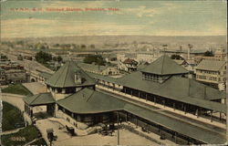 N.Y.N.H & H. Railroad Station Postcard