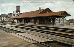 New Railroad Station Postcard