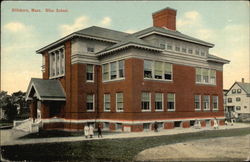 Bliss School and Grounds Postcard