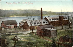 Merrimac Hat Factory Amesbury, MA Postcard Postcard