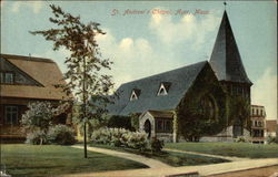 Street View of St Andrew's Chapel Ayer, MA Postcard Postcard