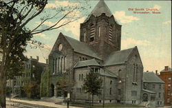 Street View of Old South Church Postcard