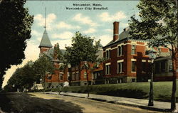 Worcester City Hospital Postcard