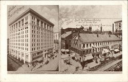 Slater Building & Butman Block Worcester, MA Postcard Postcard