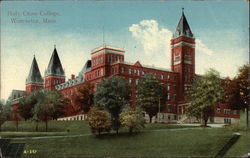 Holy Cross College Worcester, MA Postcard Postcard