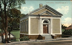 Street View of Public Library East Greenwich, RI Postcard Postcard