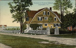 Residence of Frederick Hallworth Longmeadow, RI Postcard Postcard