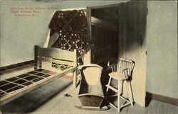 Bedroom, Betsy Williams Cottage at Roger Williams Park Providence, RI Postcard Postcard