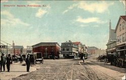 Olneyville Square Providence, RI Postcard Postcard