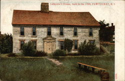 Lafayette's House Pawtucket, RI Postcard Postcard