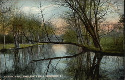 View on 10 Mile River, Hunts Mills Postcard