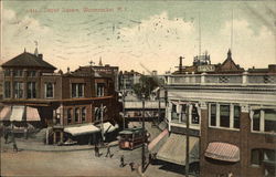 Bird's Eye View of Depot Square Woonsocket, RI Postcard Postcard