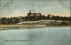 Water View of Pomham Club Postcard