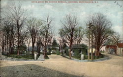 Entrance to North Burial Ground Providence, RI Postcard Postcard