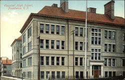 Street View of Classical High School Postcard